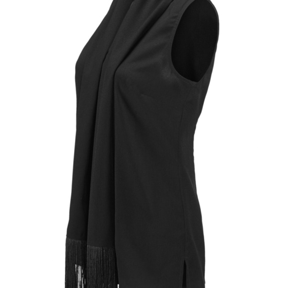 Cabi Fringe Blouse in Black #3430 Sz: Medium - Picture 2 of 5